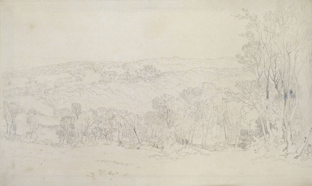 Distant View of Lowther Castle (Park Scene) by Joseph Mallord William Turner
