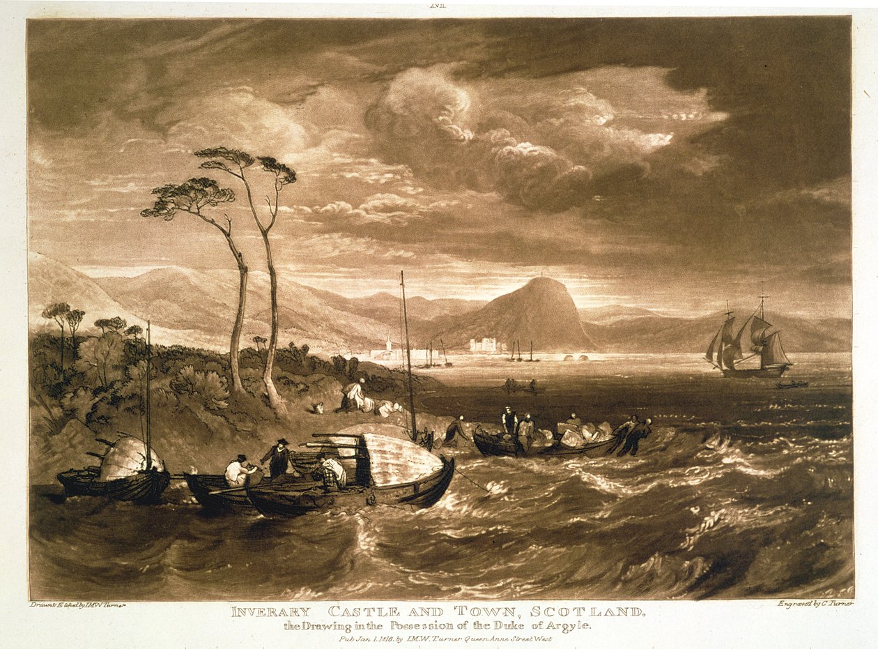 Inverary Castle and Town, from the 