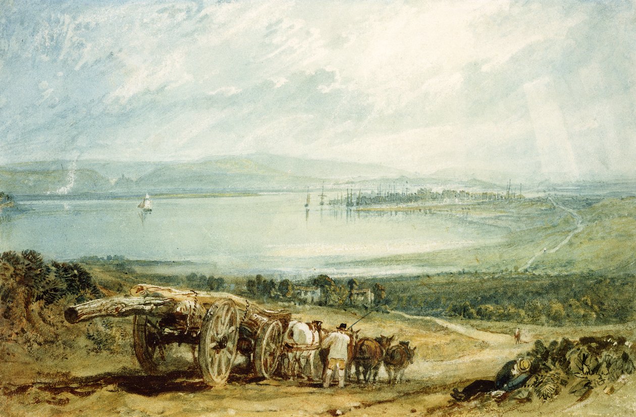 Poole, Dorset with Corfe Castle in the Distance by Joseph Mallord William Turner
