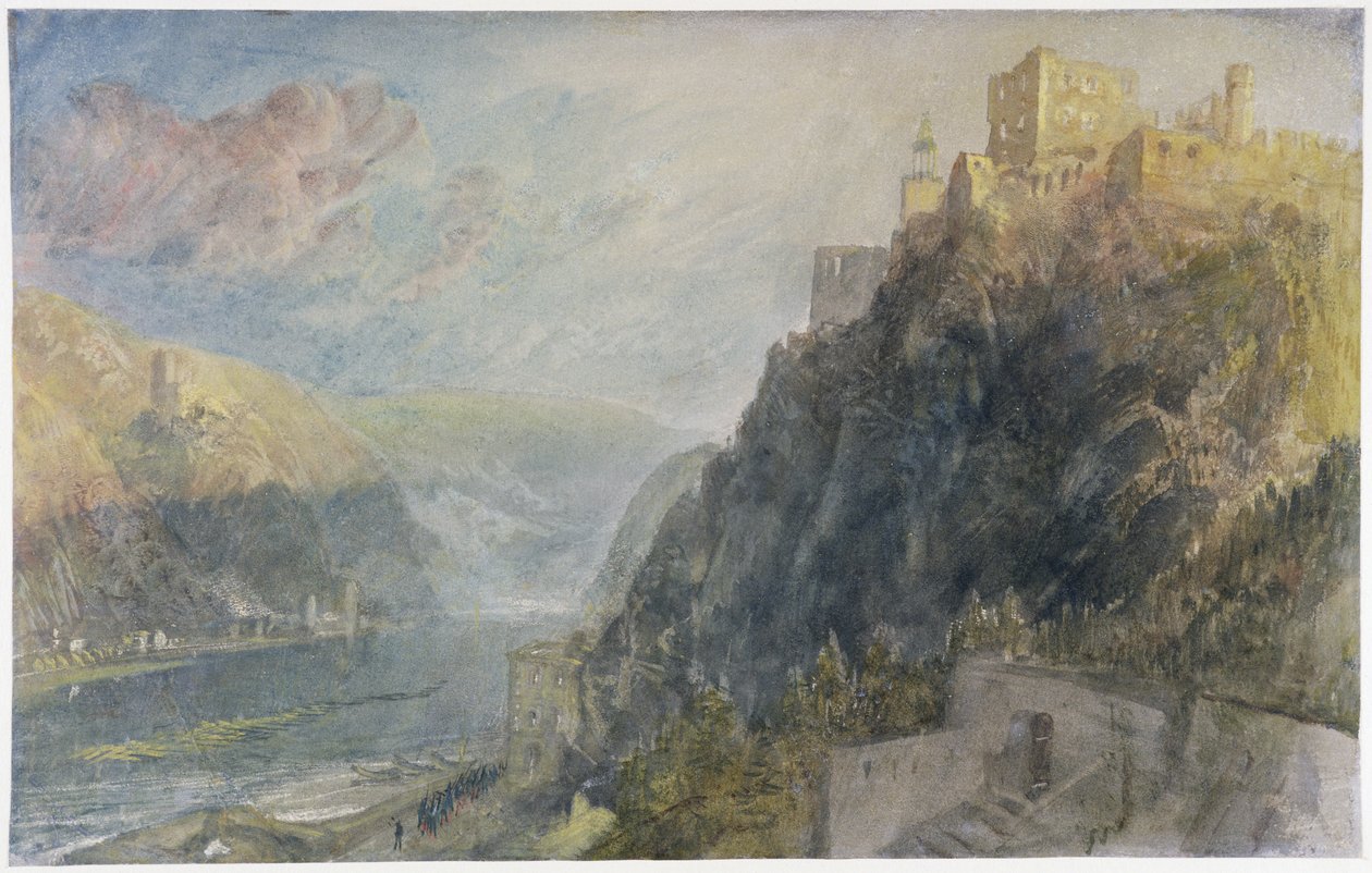 Rheinfels Looking to Katz and Gourhausen by Joseph Mallord William Turner