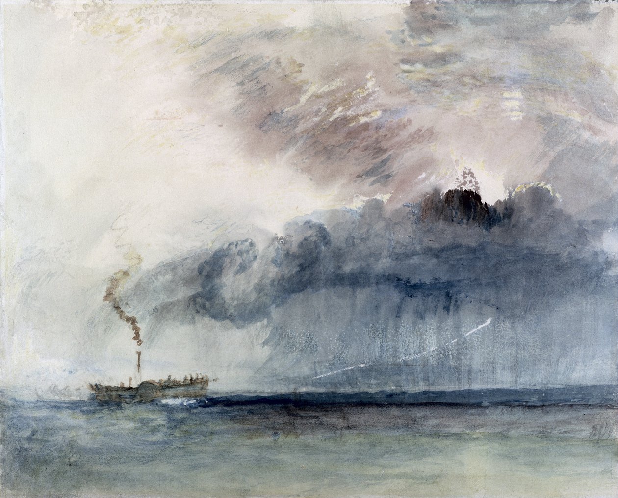 Steamboat in a Storm, c.1841 by Joseph Mallord William Turner