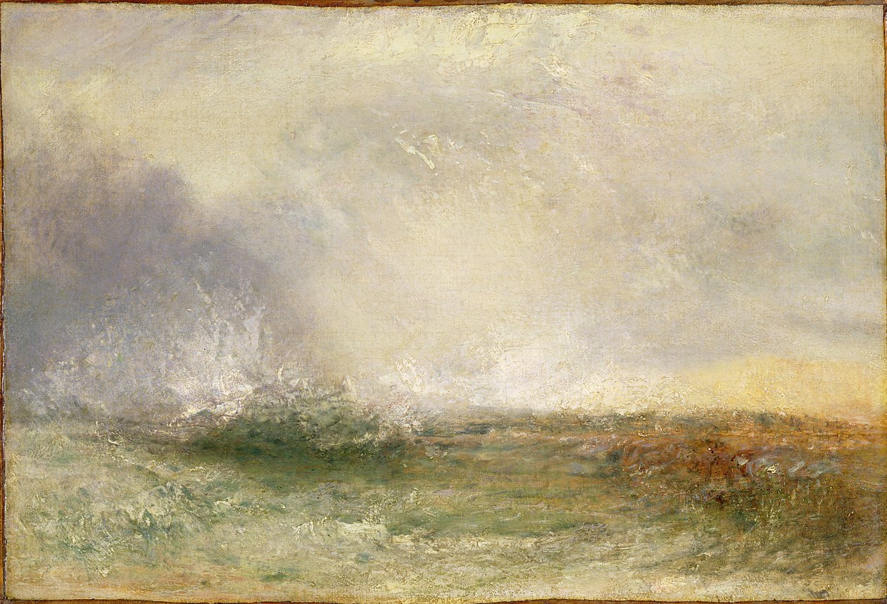 Stormy Sea Breaking on a Shore, 1840-5 by Joseph Mallord William Turner
