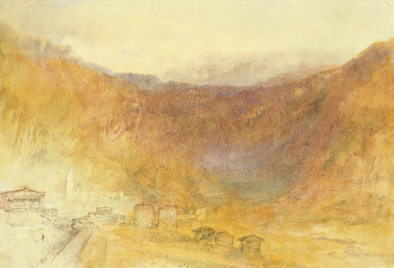 The Brunig Pass from Meiringen, Switzerland by Joseph Mallord William Turner