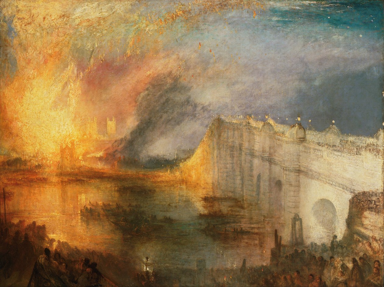 The Burning of the Houses of Lords and Commons, October 16, 1834 by Joseph Mallord William Turner
