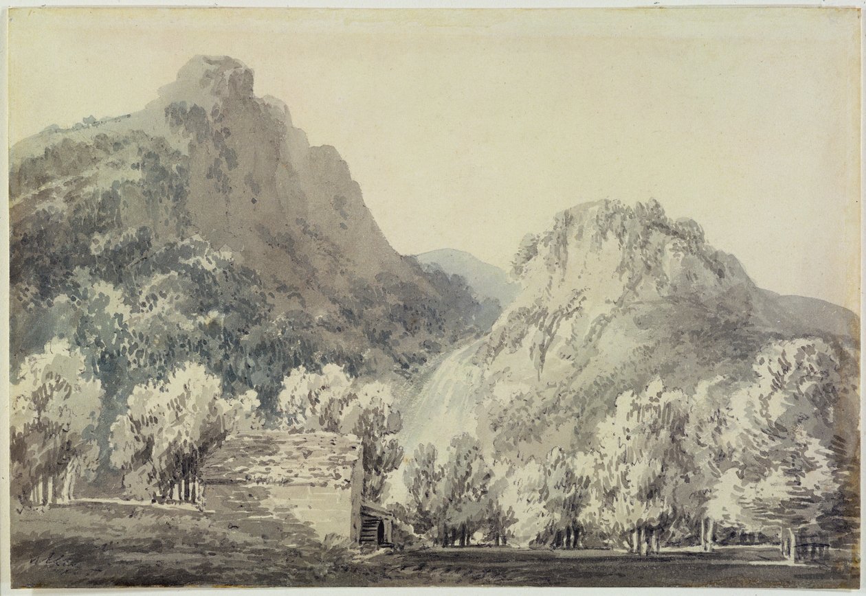 Waterfall at Lodore, Cumberland by Joseph Mallord William Turner
