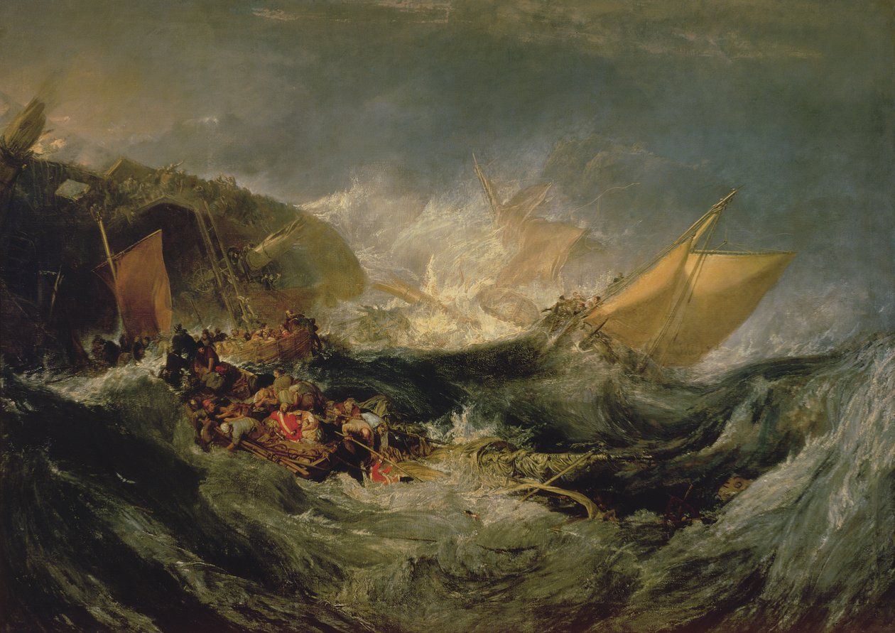 Wreck of a Transport Ship by Joseph Mallord William Turner