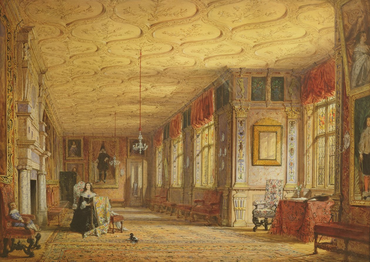The Cartoon Gallery at Knole by Joseph Nash