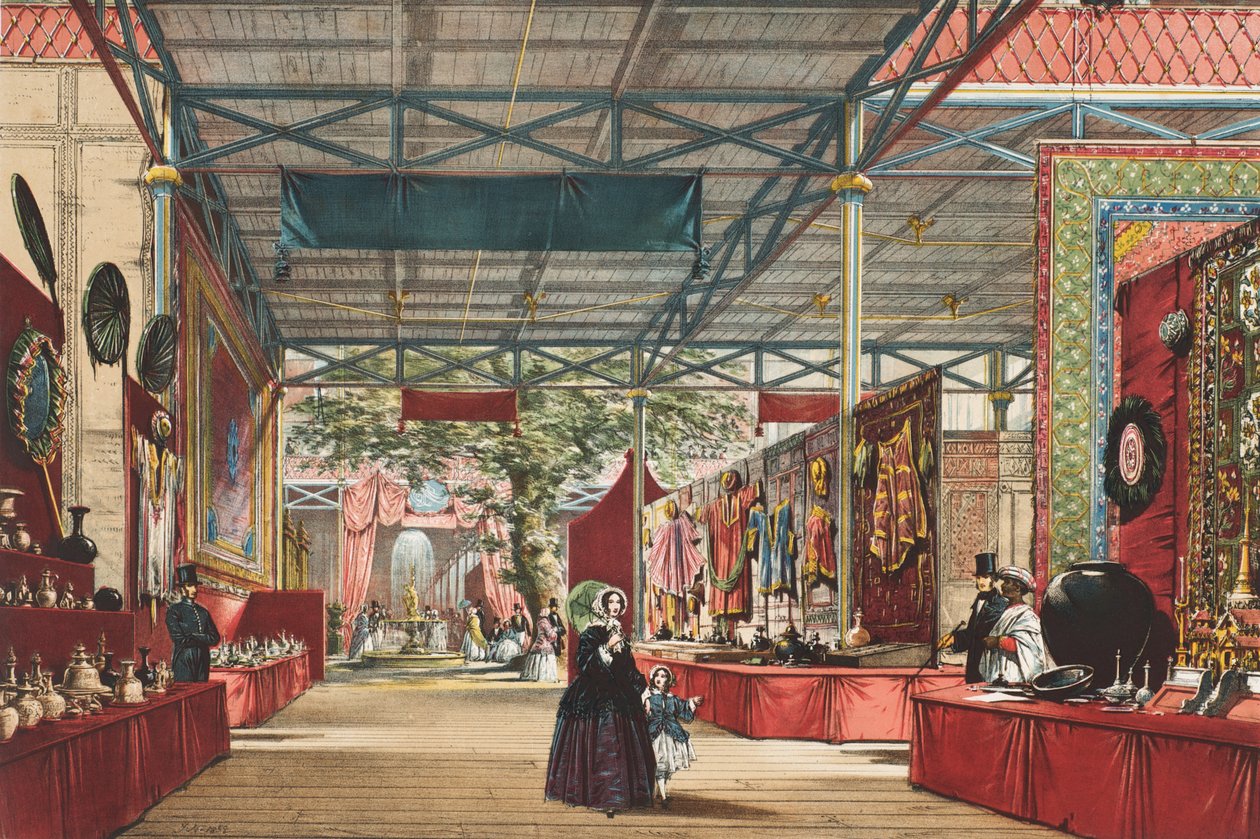 View of the Great Exhibition of 1851: Indian Display, 1854 by Joseph Nash