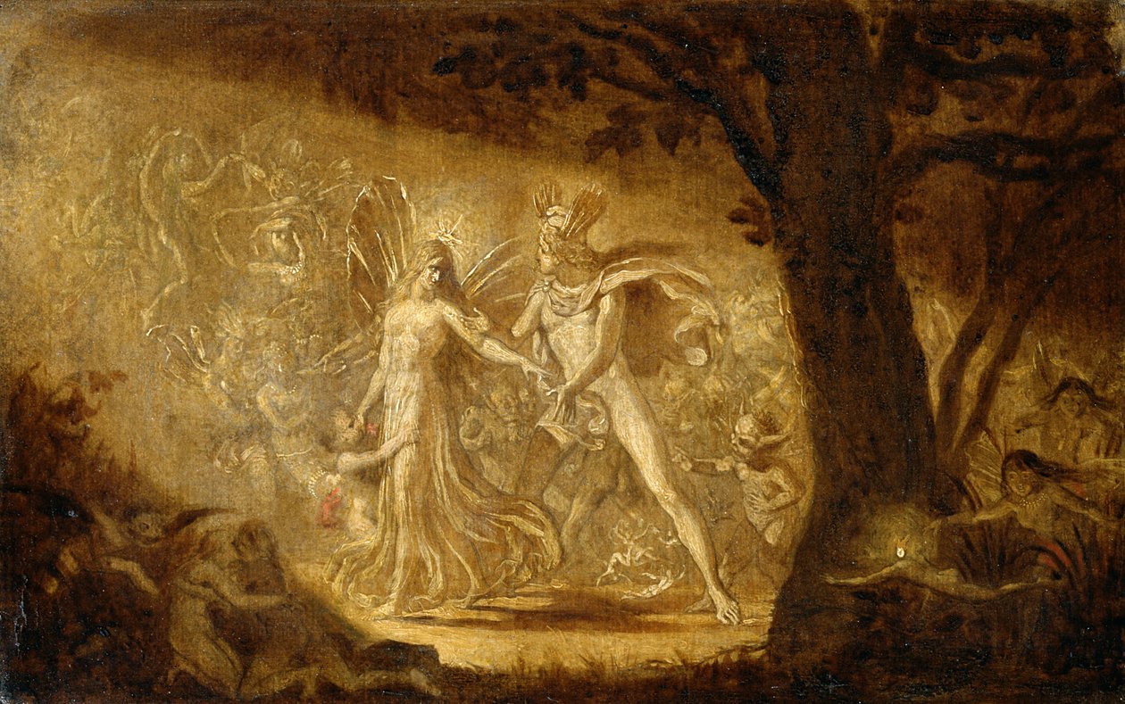 Study for The Quarrel of Oberon and Titania, c.1849 by Joseph Noel Paton