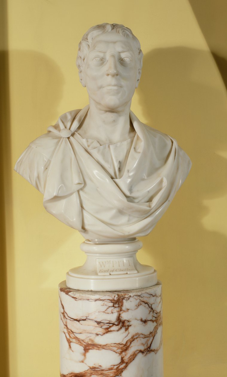Bust of William Pitt the Elder, 1st Earl of Chatham by Joseph Nollekens