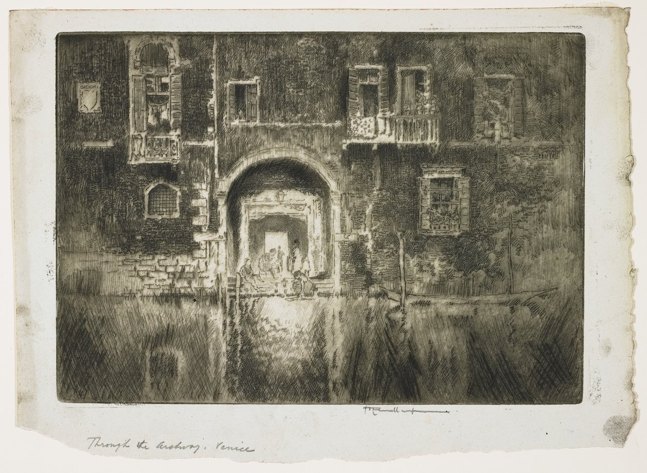 Near the Abazzia, Venice, 1883 by Joseph Pennell