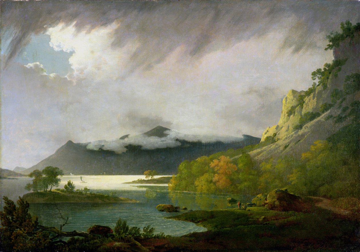Derwent Water with Skiddaw in the Distance, c.1795-6 by Joseph Wright of Derby