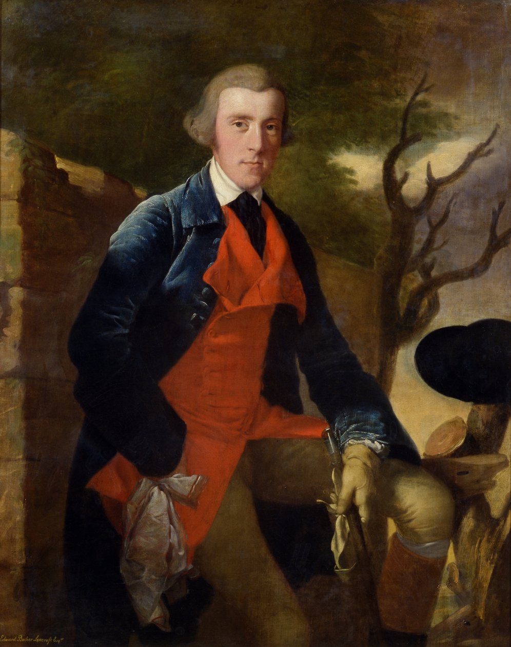 Edward Becher Leacroft of Wirksworth by Joseph Wright of Derby
