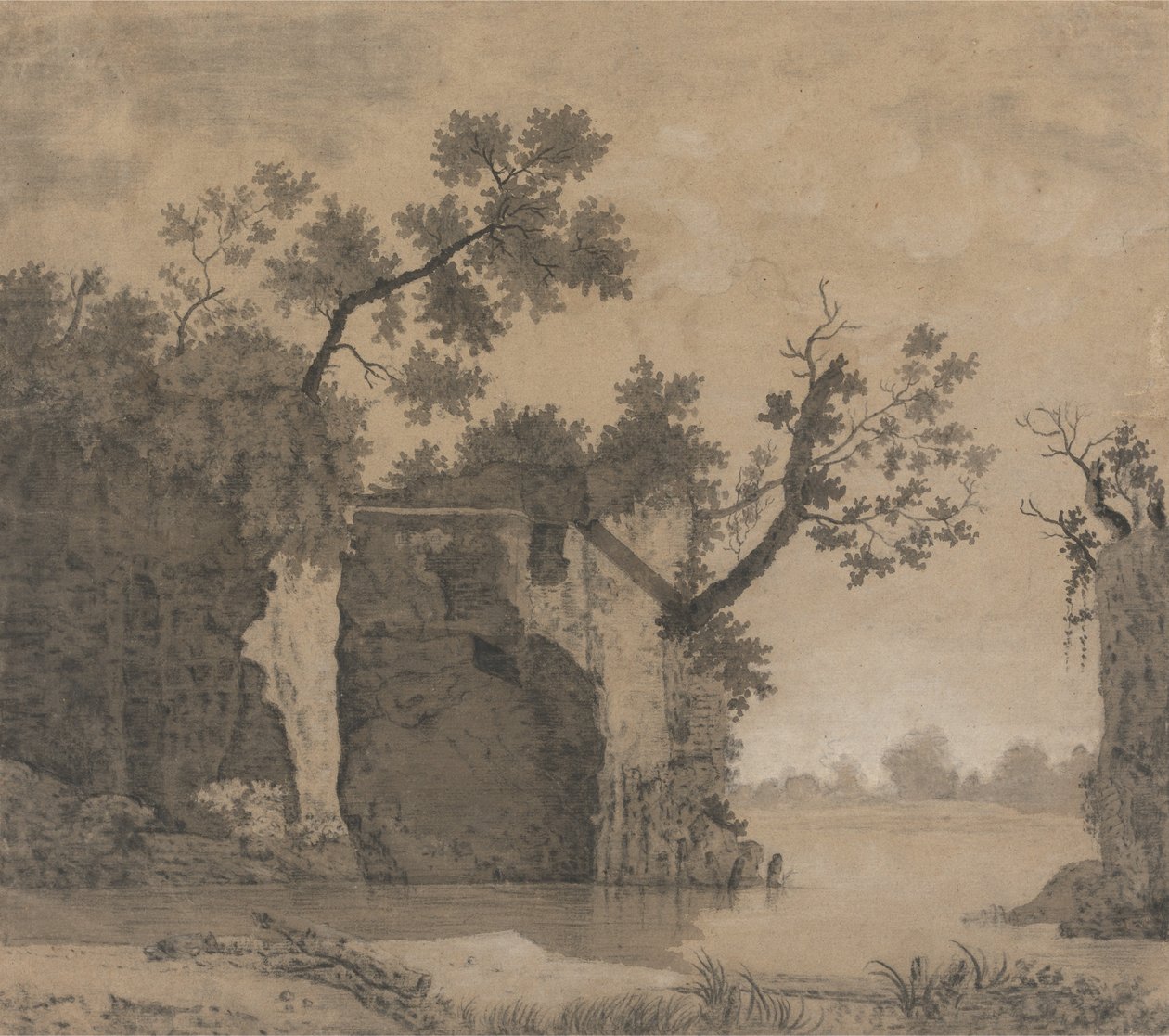 Landscape with Ruins by Joseph Wright of Derby