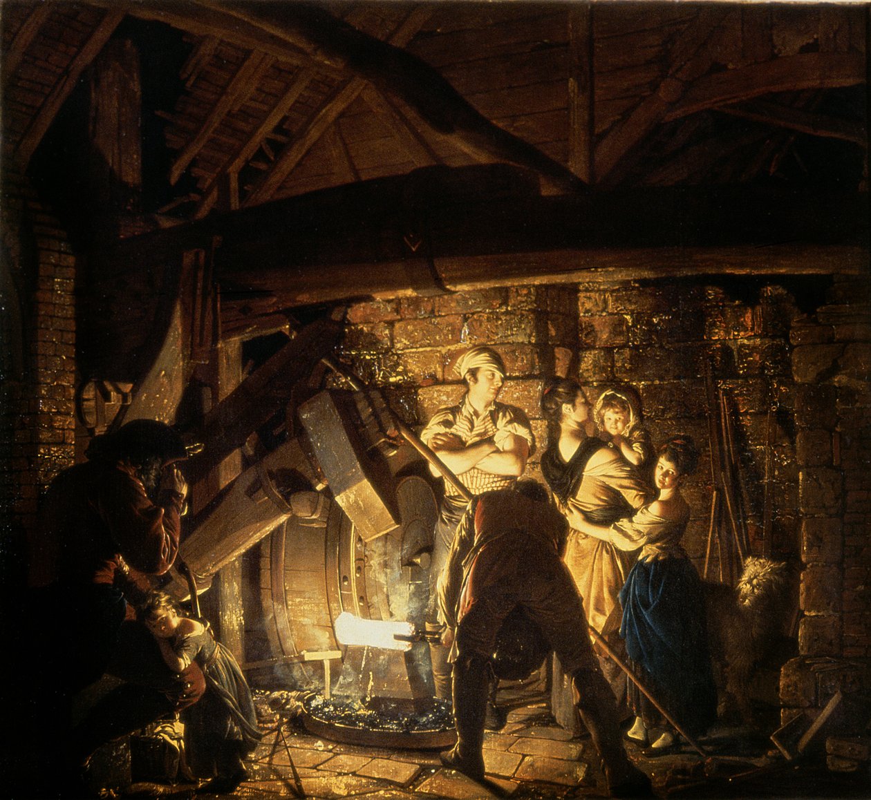 The Iron Forge, 1772 by Joseph Wright of Derby