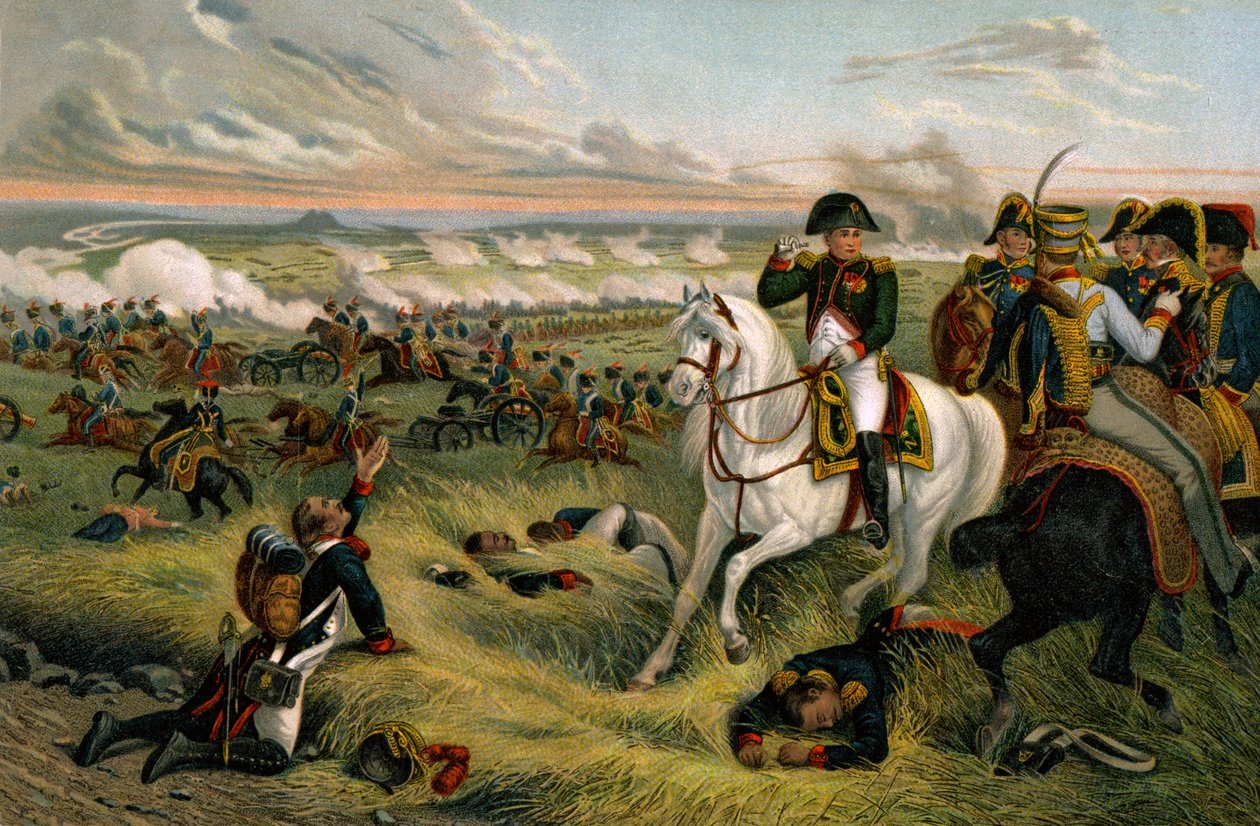 Napoleon Ist at the Battle of Wagram by Joseph Louis Hippolyte (after) Bellange