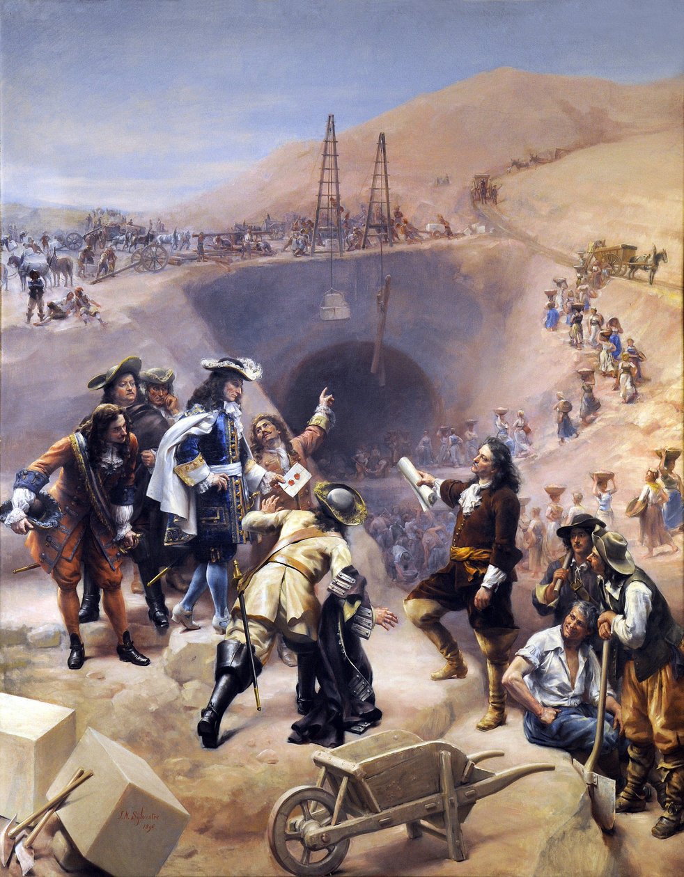 Canal du Midi Construction Site by Joseph Noel Sylvestre