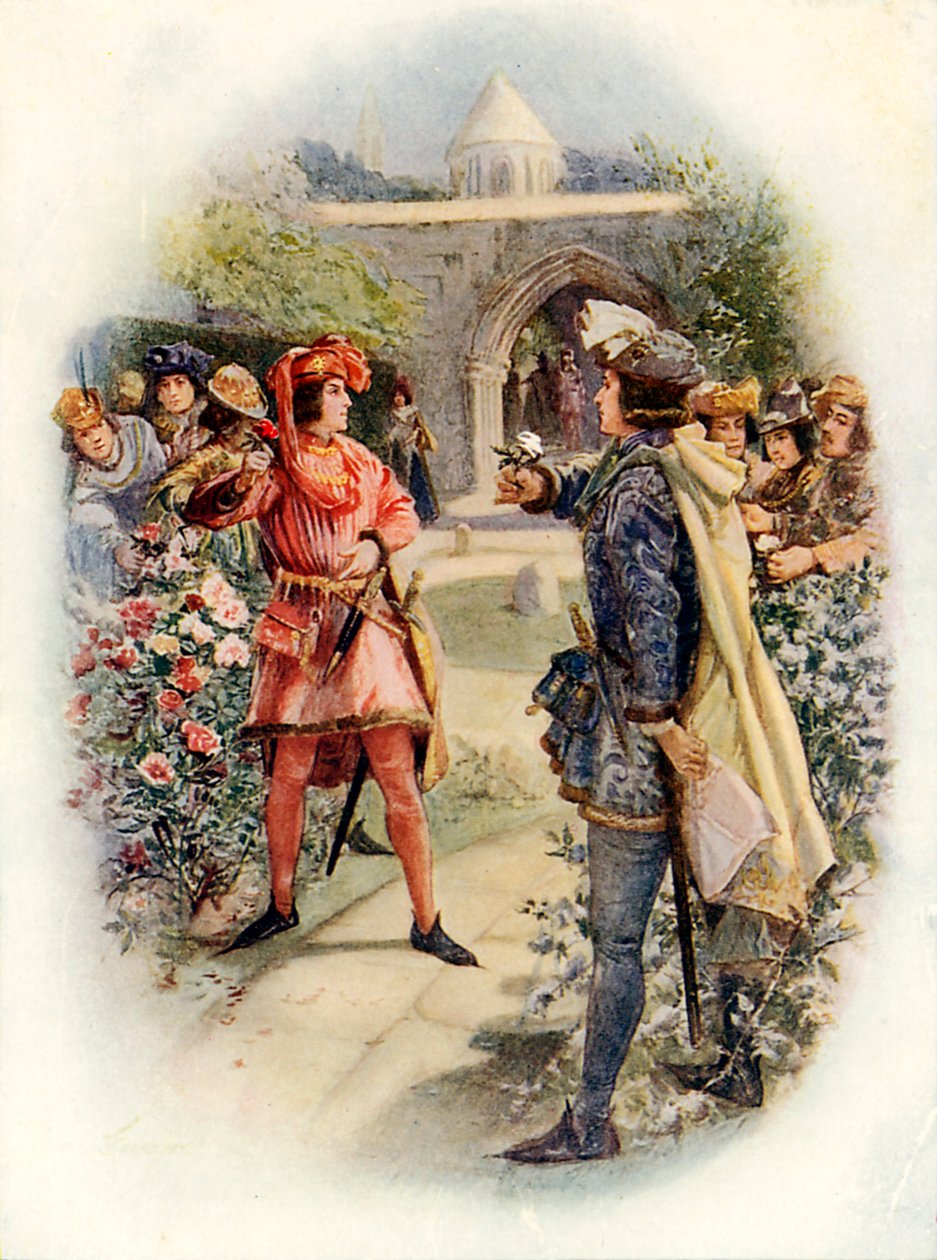 The Red Rose and the White by Joseph (after) Finnemore