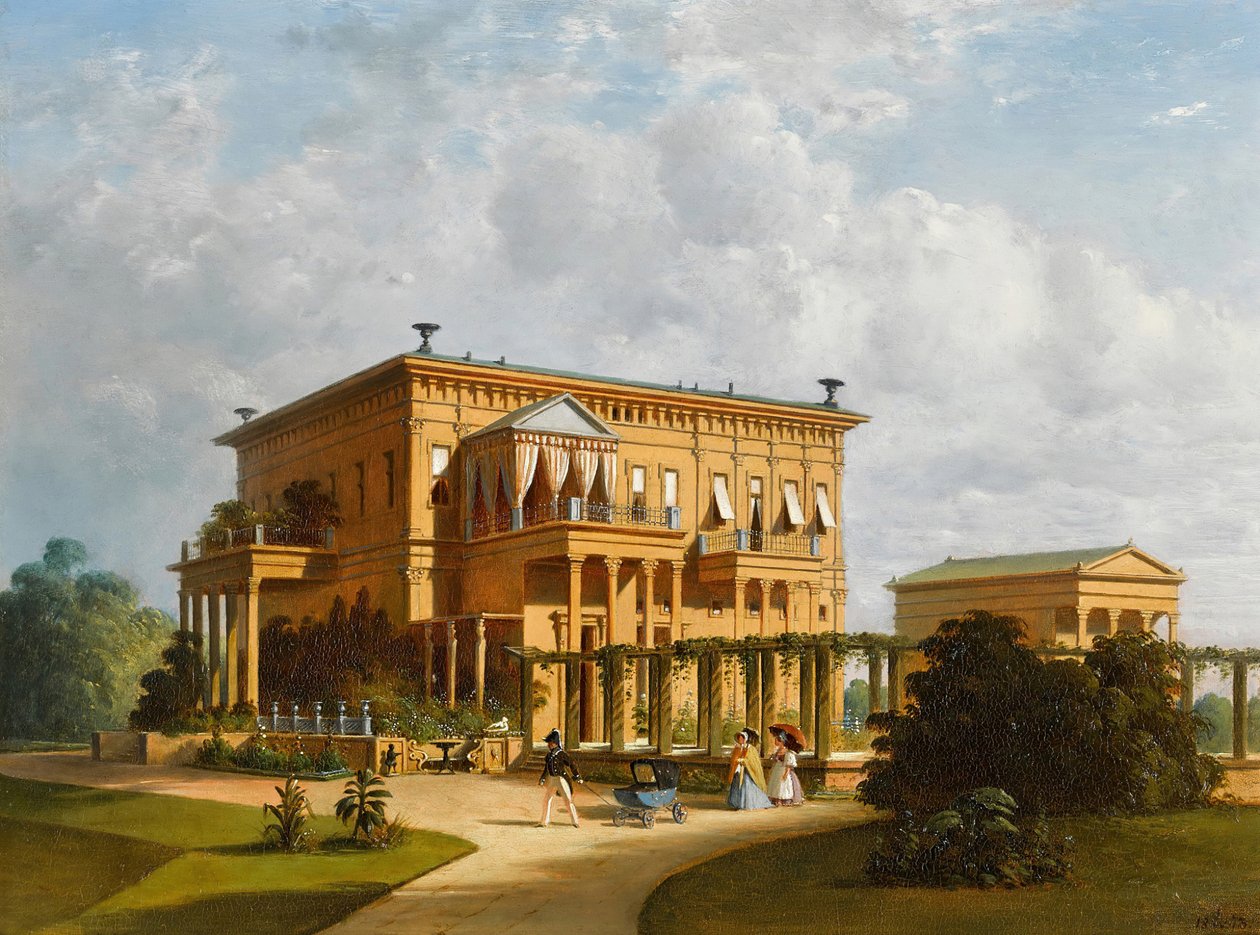 The Summer Palace of Duke of Leuchtenberg in Sergievka, 1873 by Joseph Andreas Weiss