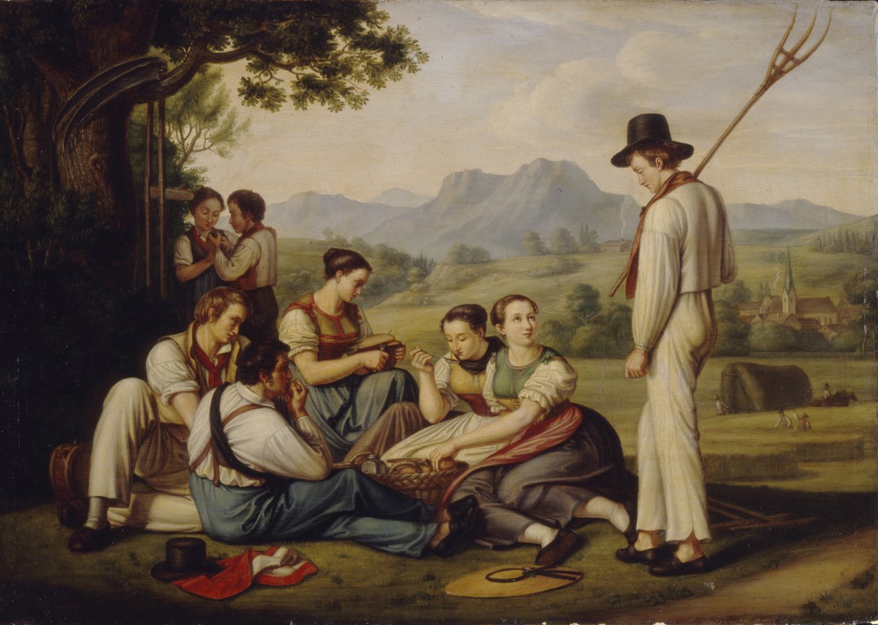 Mowers Resting by Joseph Anton Rhomberg