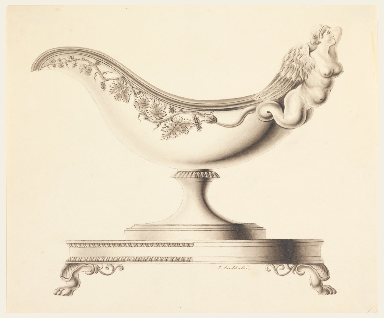 Design for a Sauce Boat by Joseph Anton Seethaler Ii
