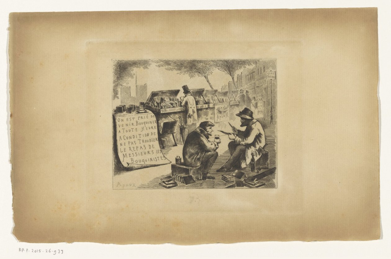 Booksellers During Lunch by Joseph Apoux