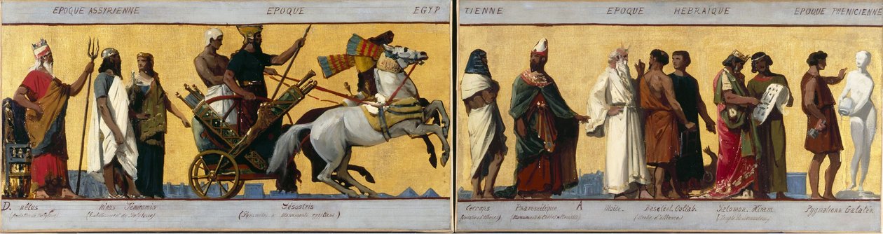 Hebraic period, Phoenician period: Sketch for the drawing room of the boys