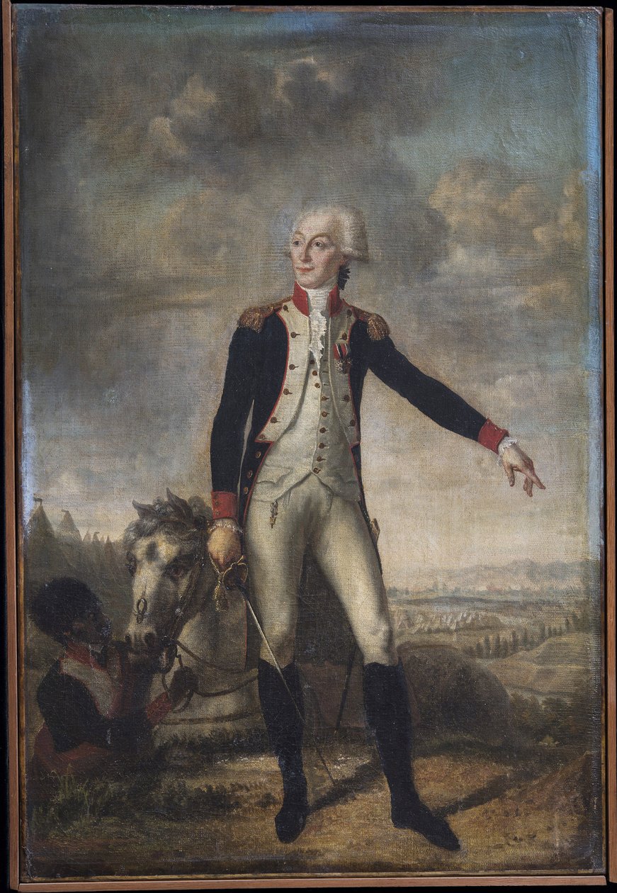 Portrait of Gilbert Motier the Marquis De La Fayette by Joseph Boze