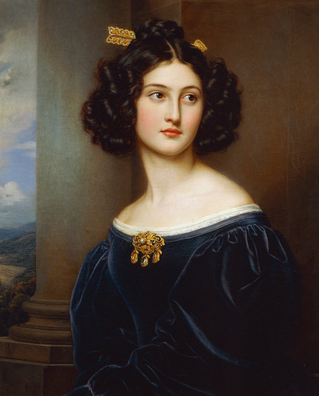 Portrait of Nanette Kaula (1812 - 1876) by Joseph Carl Stieler
