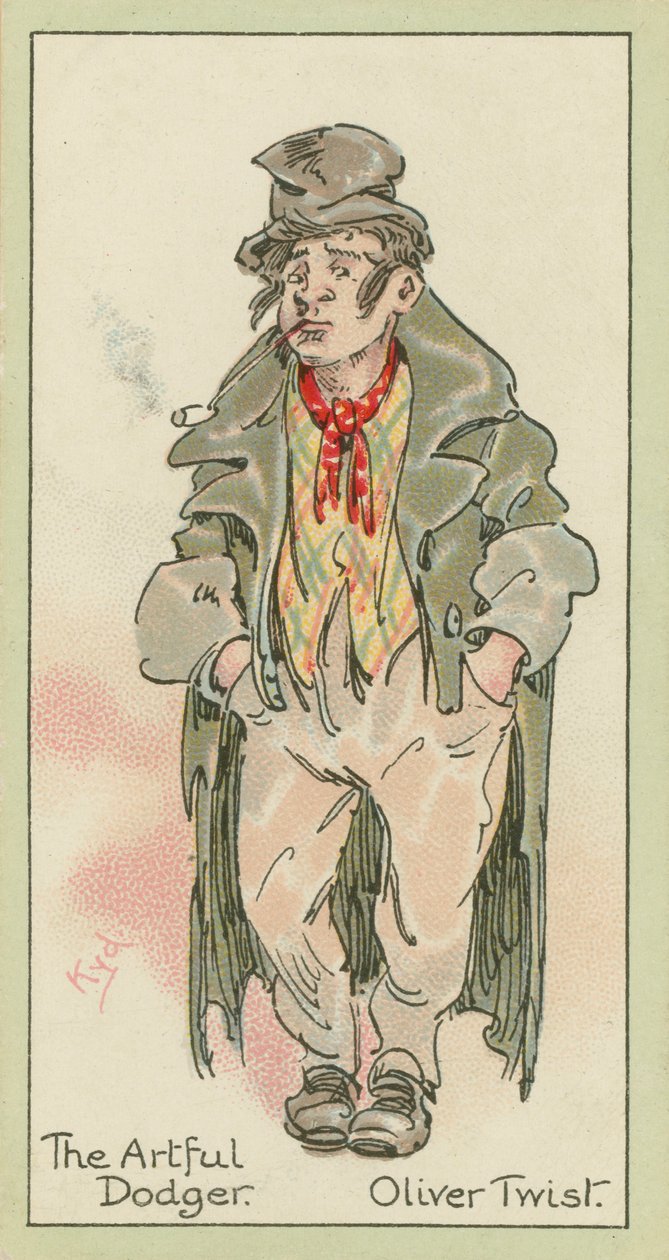 Artful Dodger, Oliver Twist by Joseph Clayton (1856-1937) (after) Clarke