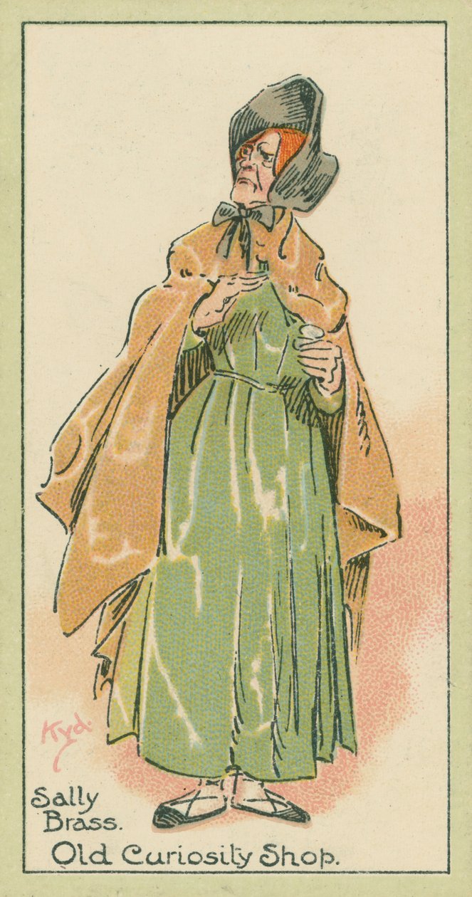 Sally Brass, Old Curiosity Shop by Joseph Clayton (1856-1937) (after) Clarke