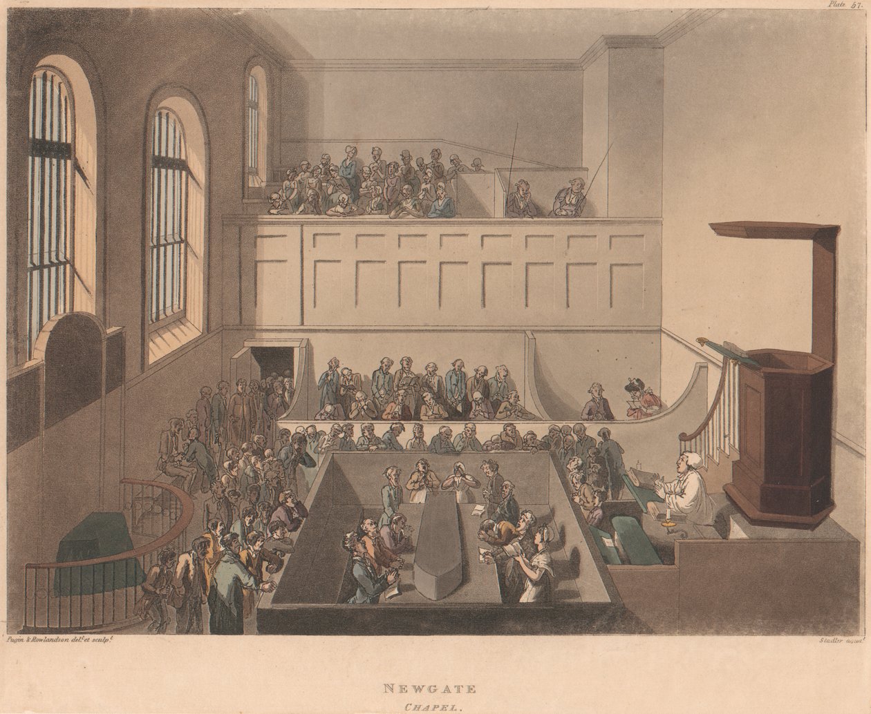 Newgate Chapel by Joseph Constantine Stadler