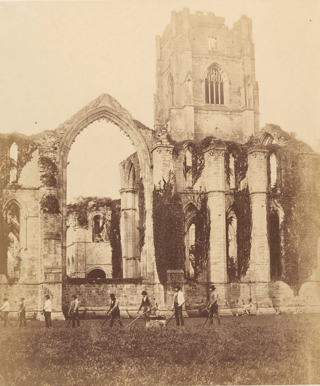 Fountains Abbey. East Window and Tower by Joseph Cundall