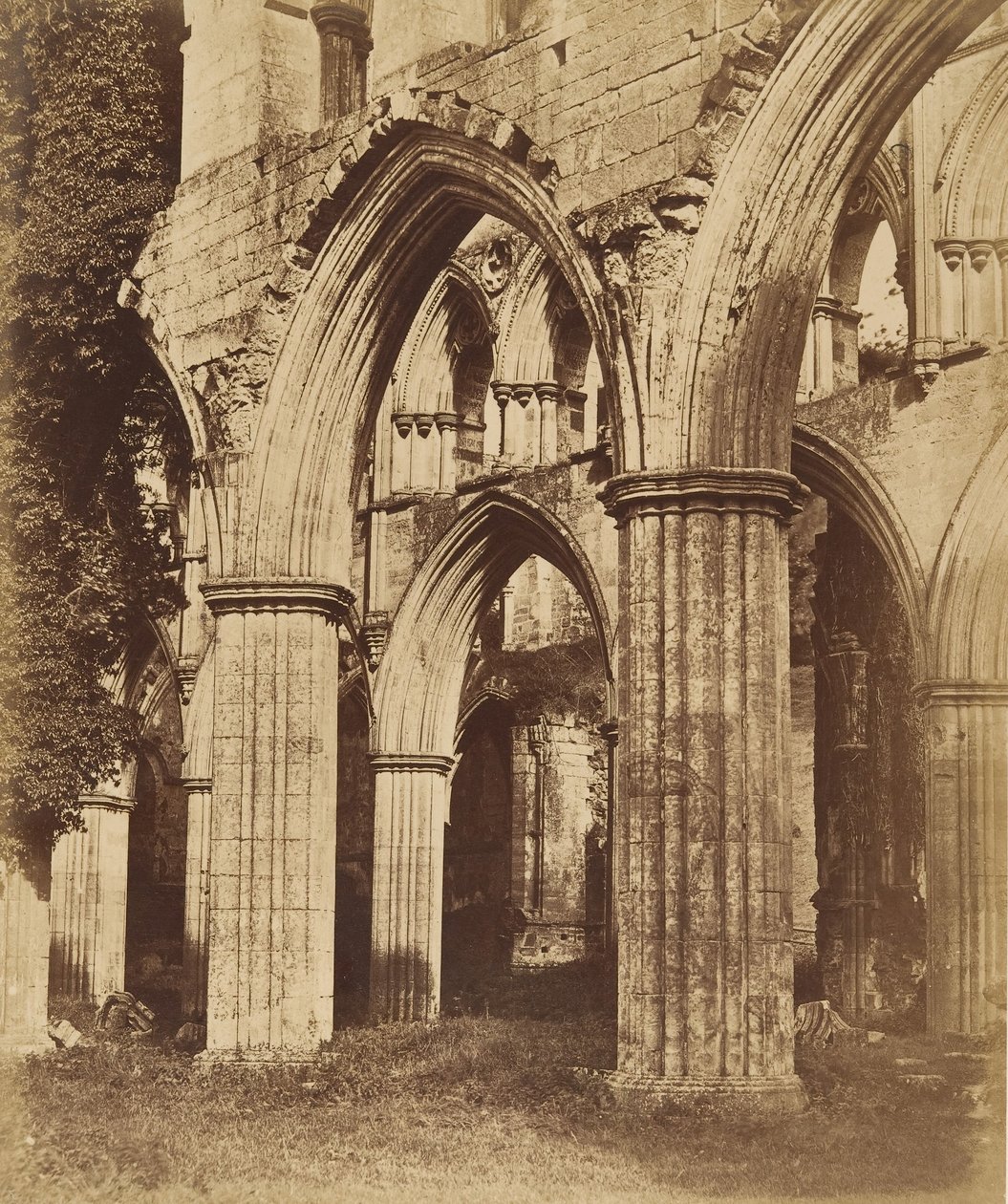 Rievaulx Abbey. Looking Across the Choir by Joseph Cundall