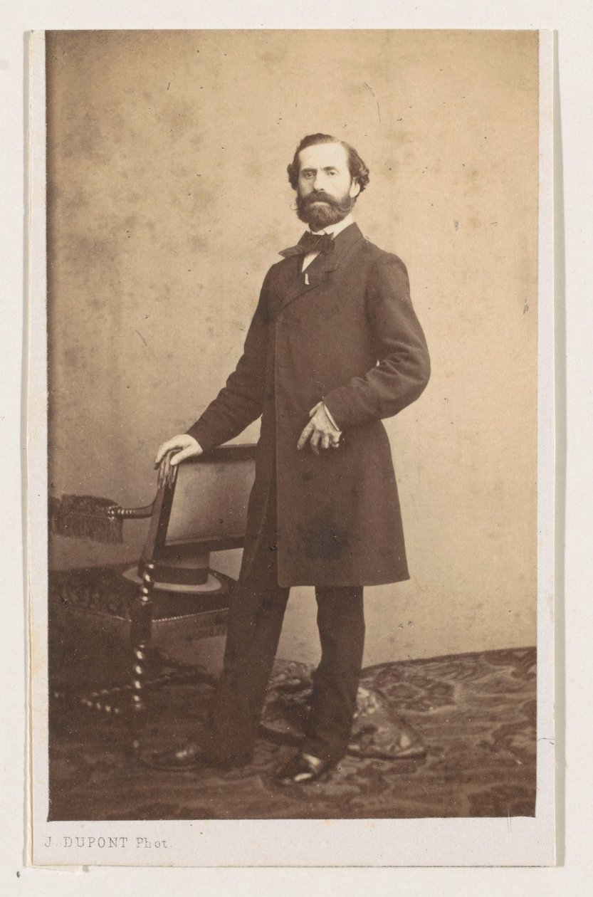 Portrait of the Painter Joseph Bellemans, Full-Length by Joseph Dupont