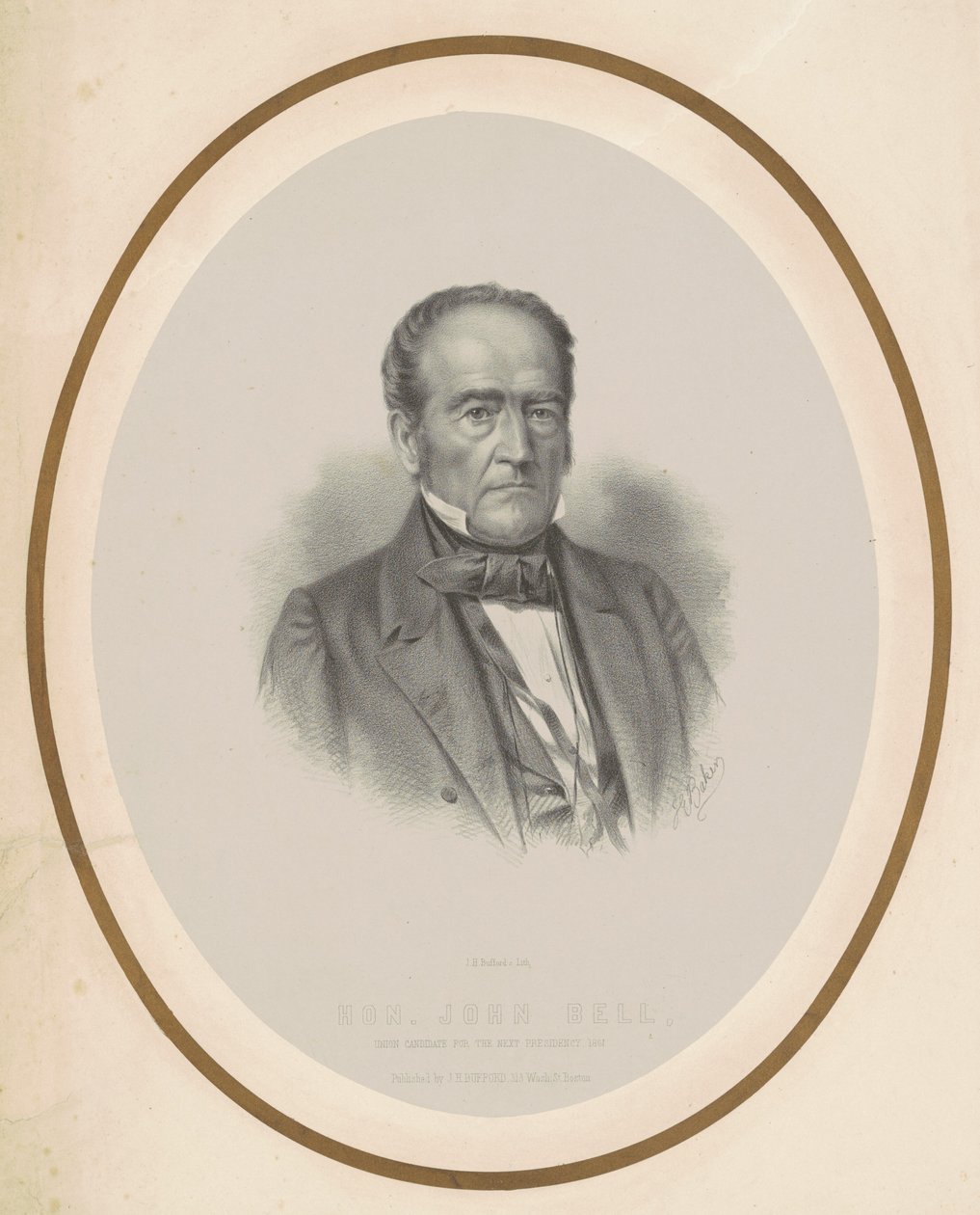 Honorable John Bell by Joseph E. Baker