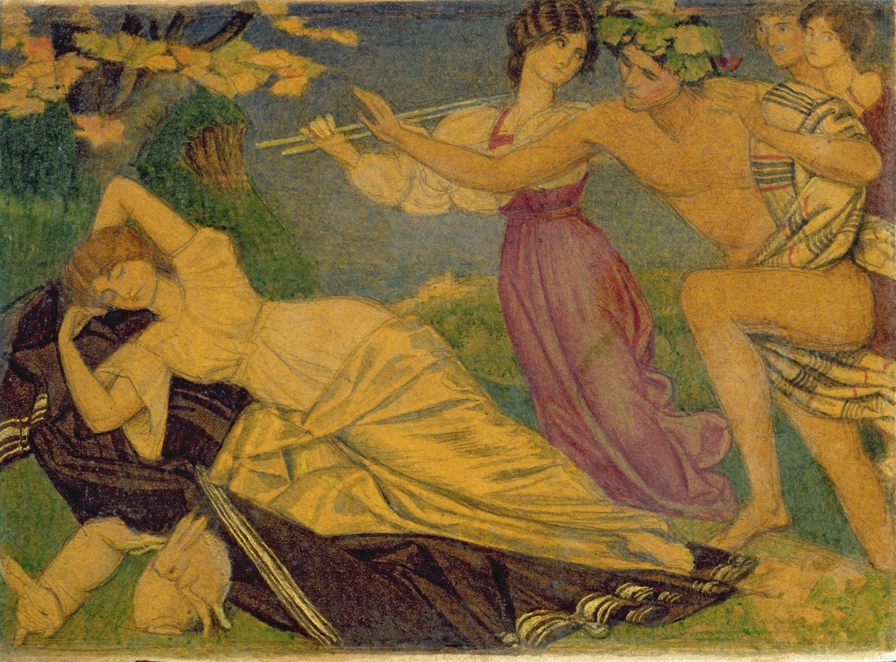 Study for Bacchus and Ariadne by Joseph Edward Southall