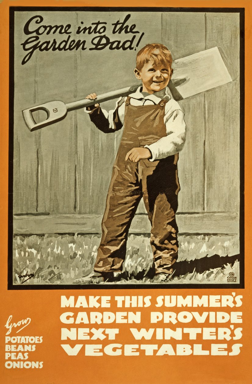 First World War Farming, c.1915 by Joseph Ernest Sampson