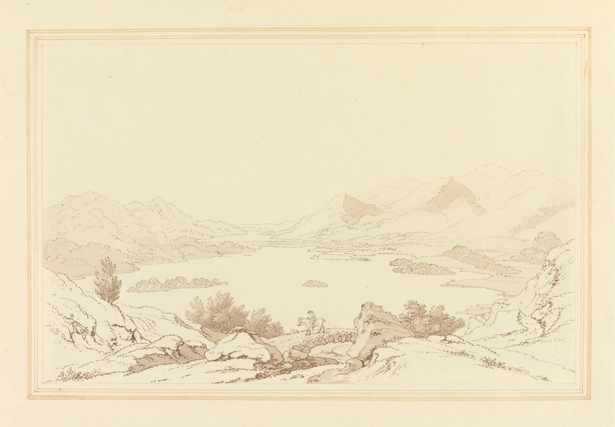 General View of Lake of Derwent Water by Joseph Farington