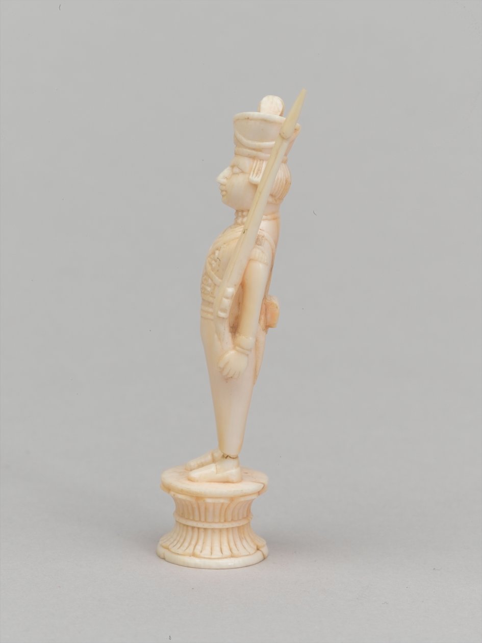 White Pawn, Chess Piece, India by Joseph Felix Bouchor