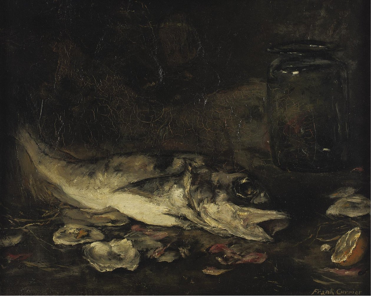 Still Life with Fish and Oranges by Joseph Frank Currier