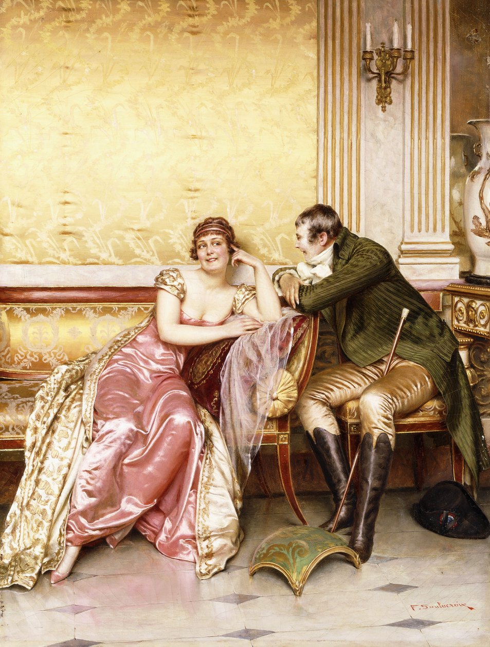 Her Suitor by Joseph Frederick Charles Soulacroix