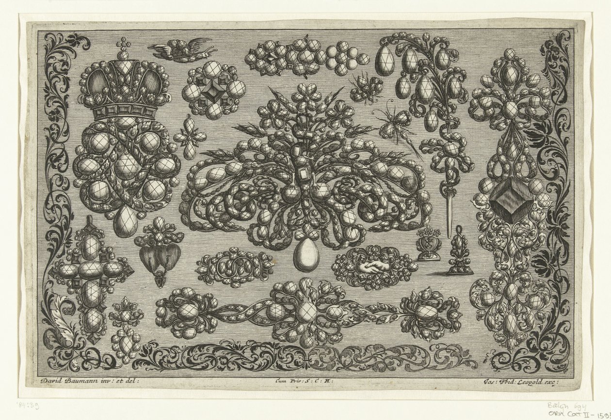 Eighteen Designs for Jewelry, A New Book of All Kinds of Gold Work (series title) by Joseph Friedrich Leopold