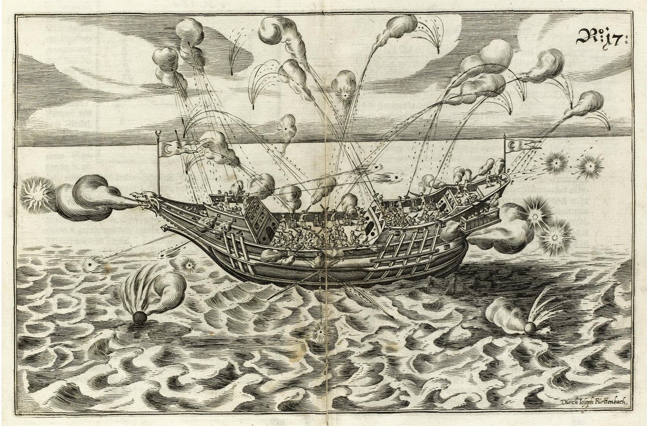 Illustration from Architectura navalis by J. Furttenbach by Joseph Furttenbach