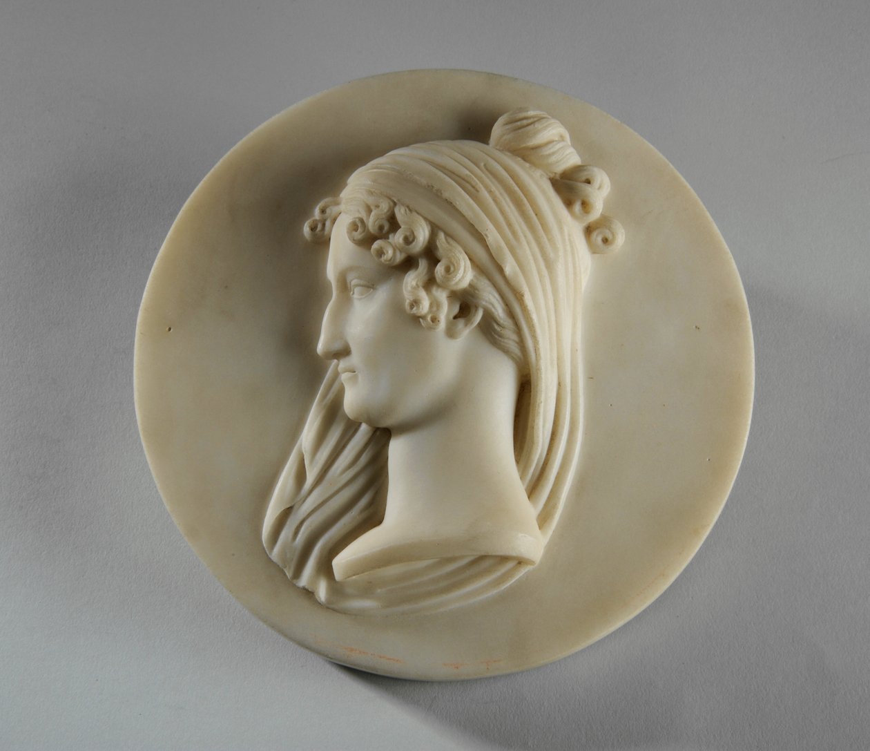 Medallion Portrait of Mrs. Elizabeth Allan by Joseph Gott