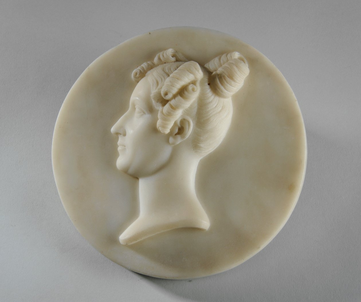 Medallion Portrait of Mrs Margaret Gott by Joseph Gott