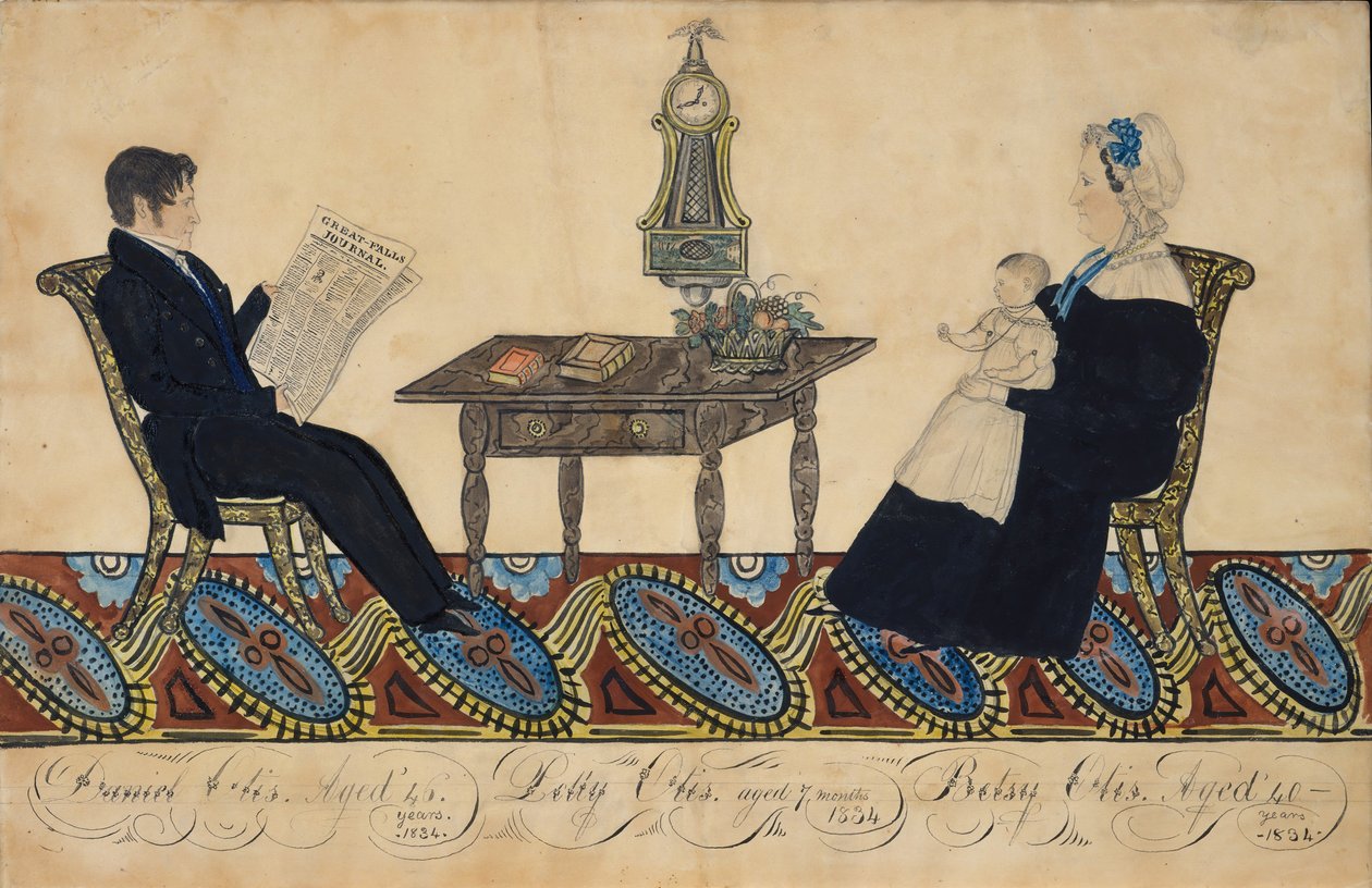 Mr. and Mrs. Daniel Otis and Child by Joseph H Davis