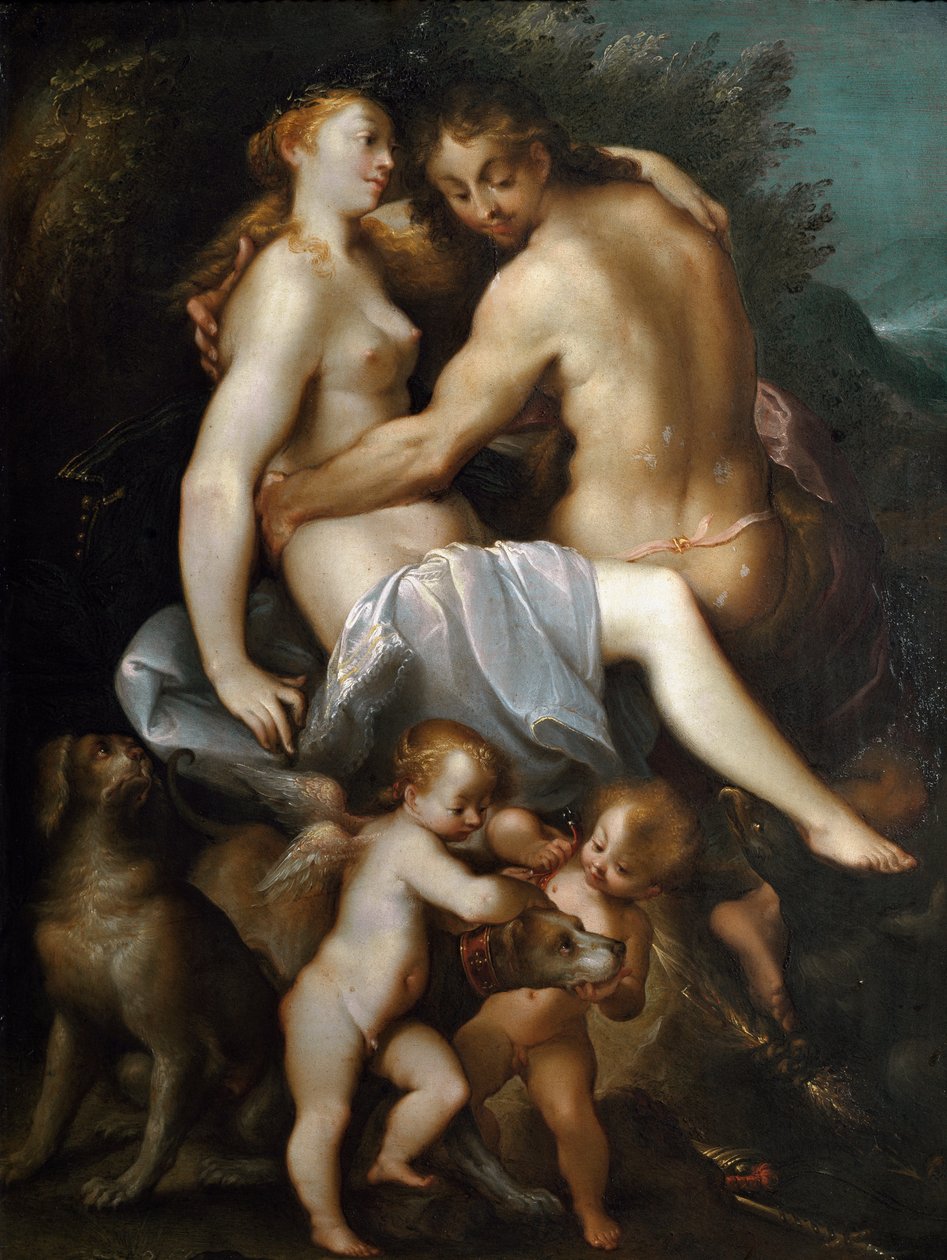Adonis and Venus by Joseph Heintz