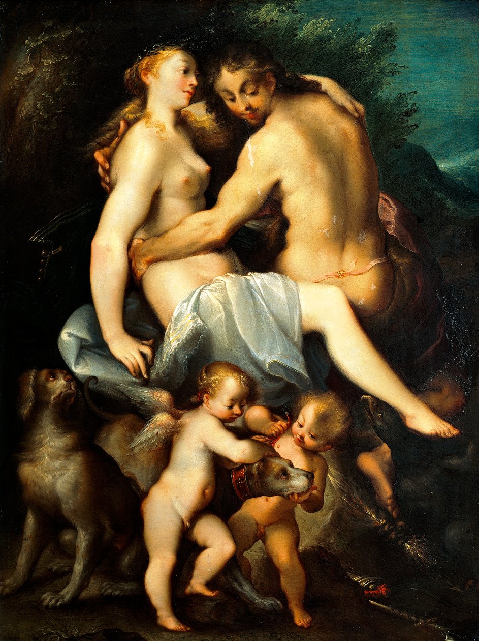 Venus and Adonis by Joseph Heintz