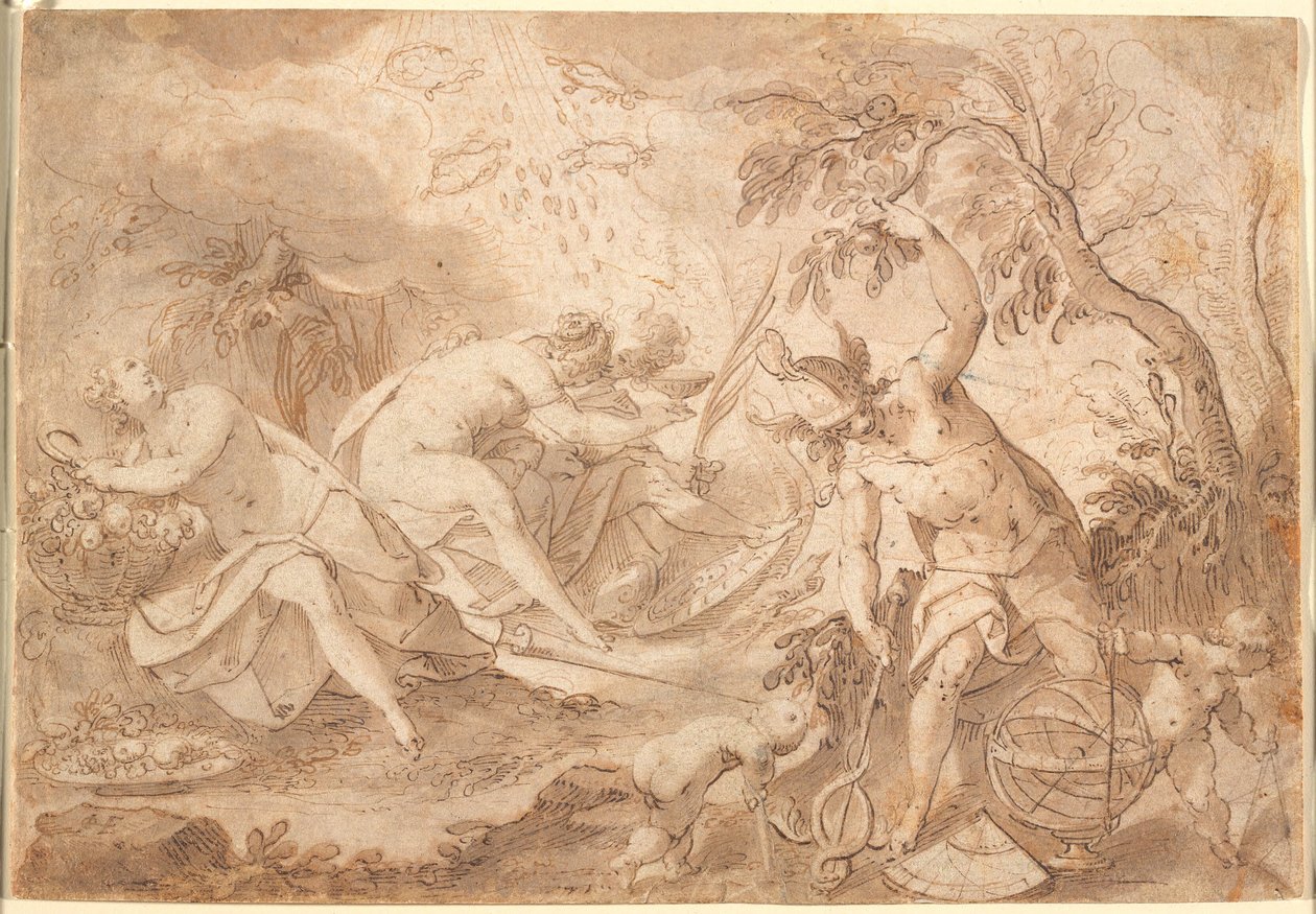 Various Gods and Goddesses: Ceres, Venus, Mars, and Mercury by Joseph Heintz d.Æ.